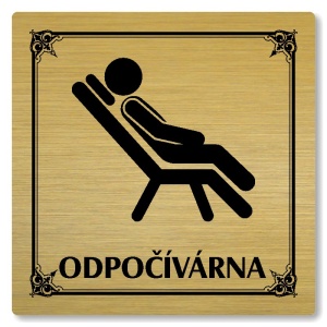 Odpočívárna, 80x80mm, zlatá, Nebraska
